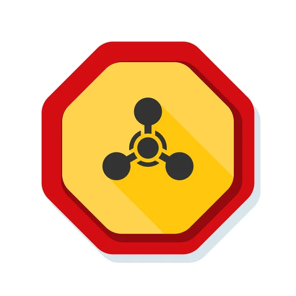Σημάδι επικίνδυνες χημικές ουσίες — Διανυσματικό Αρχείο