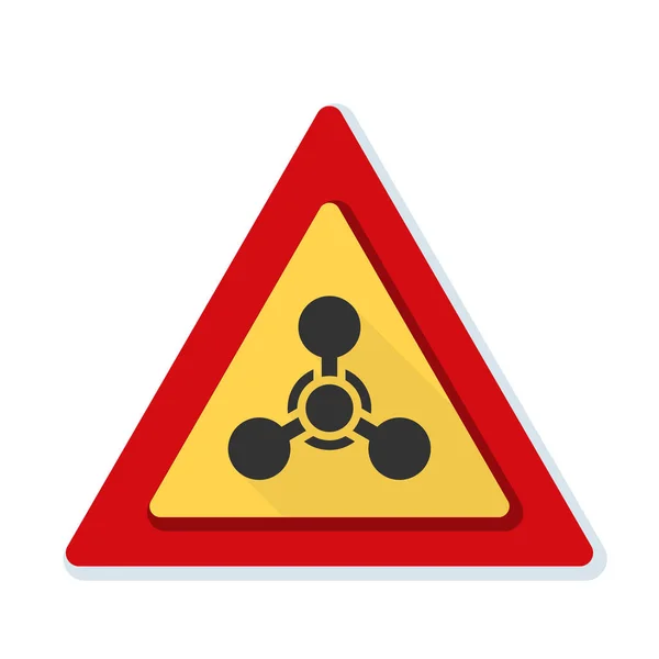 Chemical hazard sign — Stock Vector