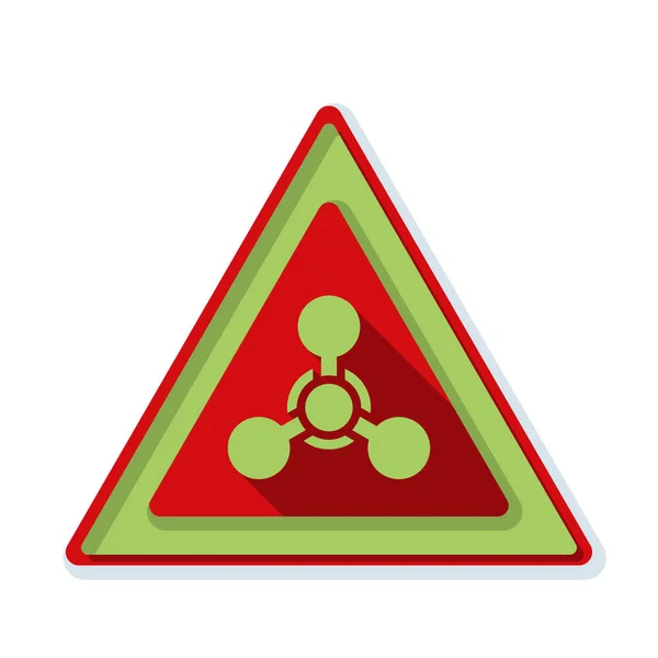 Panneau de danger chimique — Image vectorielle