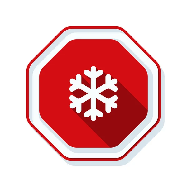 寒冷警告标志 — 图库矢量图片