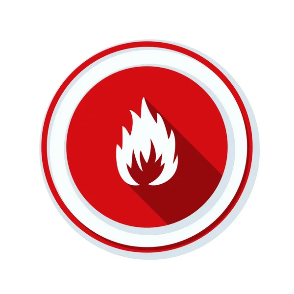 Flammable danger sign — Stock Vector