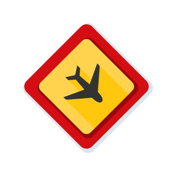 Port lotniczy płaszczyzny znak — Wektor stockowy