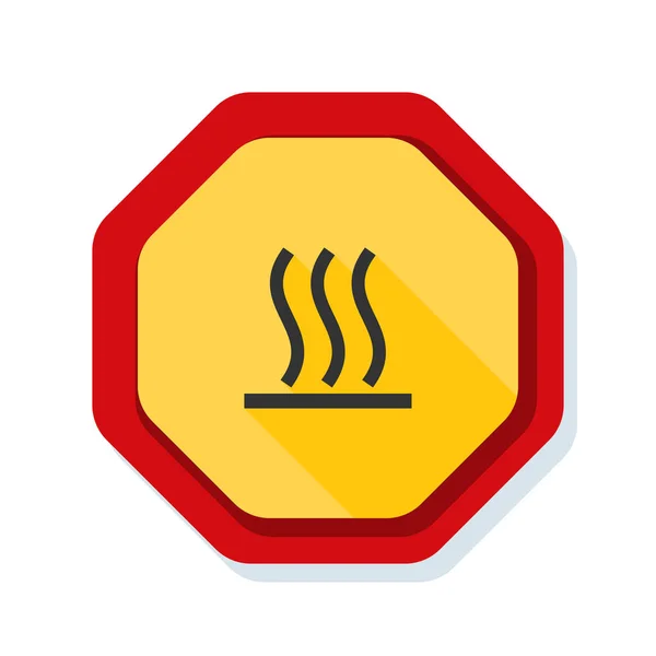 Signo de superficie caliente — Vector de stock