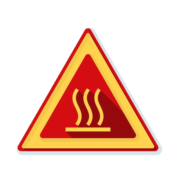 Sıcak yüzey işareti — Stok Vektör