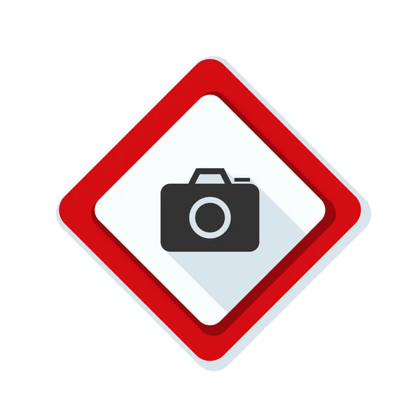 No photography allowed sign — Stock Vector