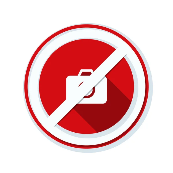 No photography allowed sign — Stock Vector