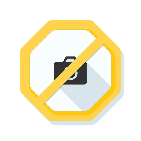 No photography allowed sign — Stock Vector