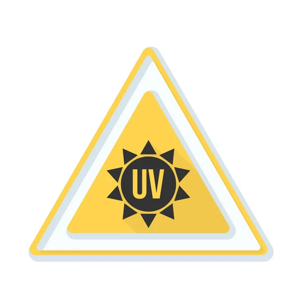 Ultraviolet hazard sign — Stock Vector