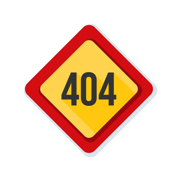 404 Segno di errore non trovato — Vettoriale Stock