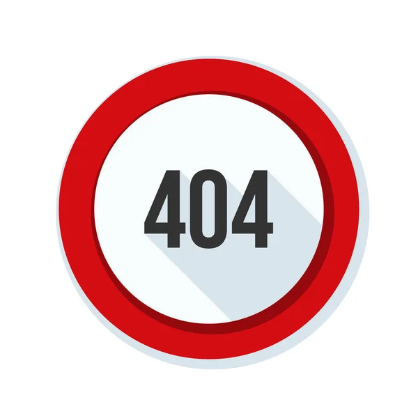 404 δεν βρέθηκε σφάλμα σημάδι — Διανυσματικό Αρχείο