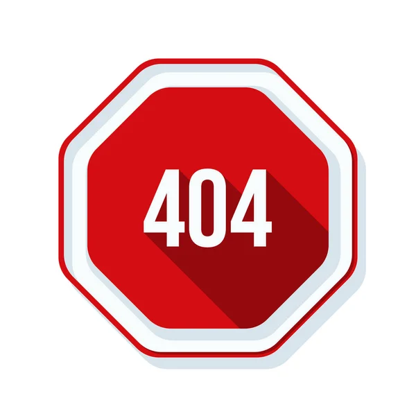 404 Segno di errore non trovato — Vettoriale Stock