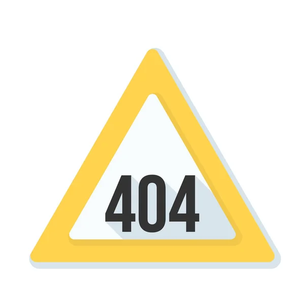 404 Segno di errore non trovato — Vettoriale Stock