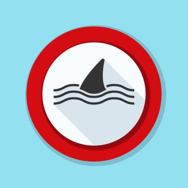 köpekbalığı tehlike alan işareti