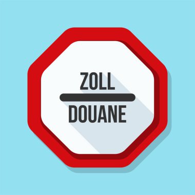 Gümrük işareti (İngilizce olmayan metin - gümrük)