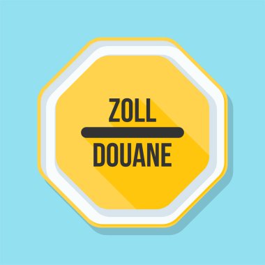 Gümrük işareti (İngilizce olmayan metin - gümrük)