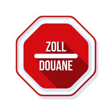 Gümrük işareti (İngilizce olmayan metin - gümrük)