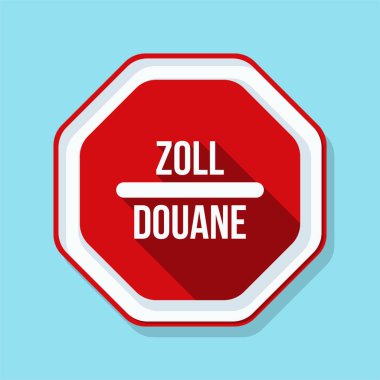 Gümrük işareti (İngilizce olmayan metin - gümrük)