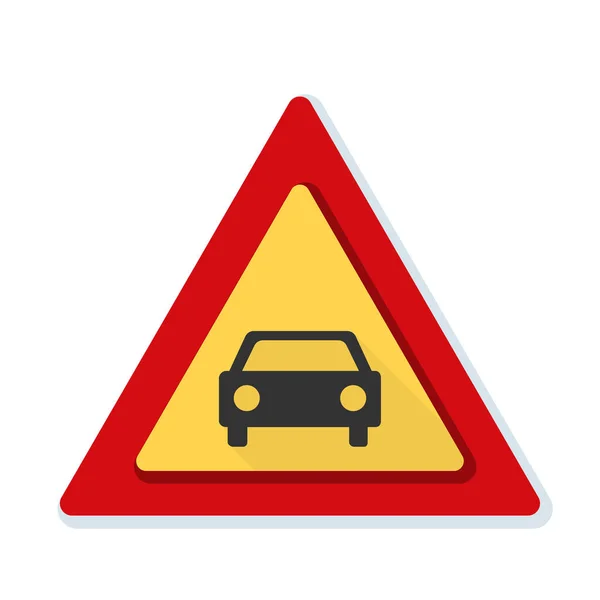 Bil varningstecken — Stock vektor