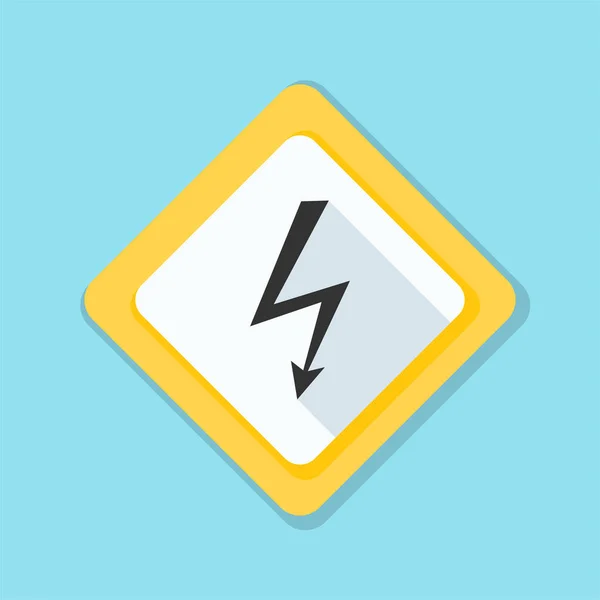 High voltage risk sign — Stock Vector