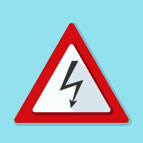 High voltage risk sign — Stock Vector
