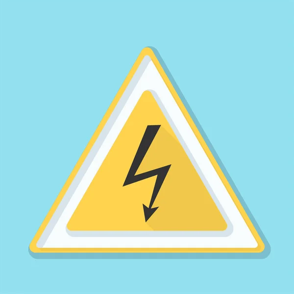 高电压危险标志 — 图库矢量图片