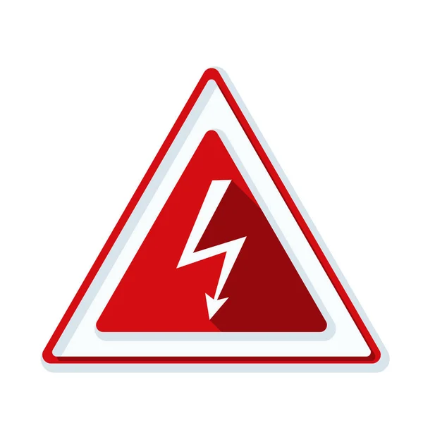 高电压危险标志 — 图库矢量图片
