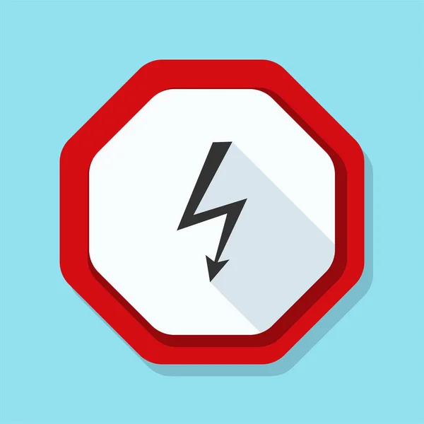 High voltage risk sign — Stock Vector