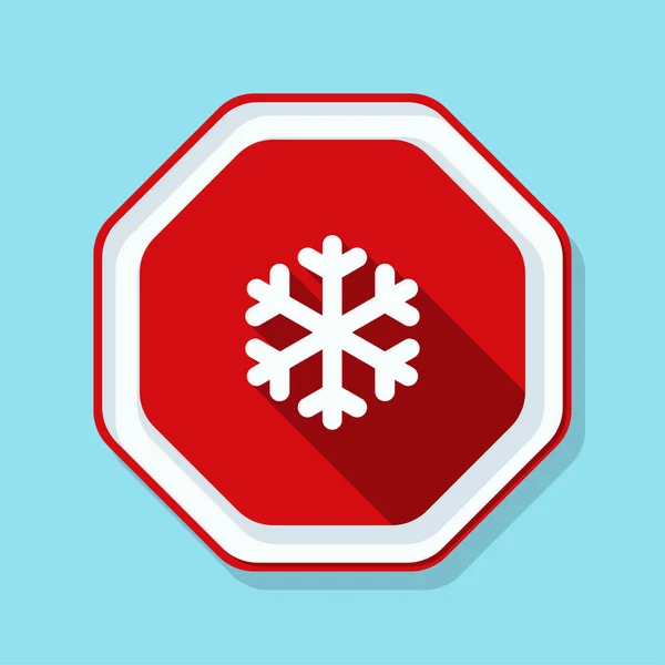 Cold Warning sign — Stock Vector