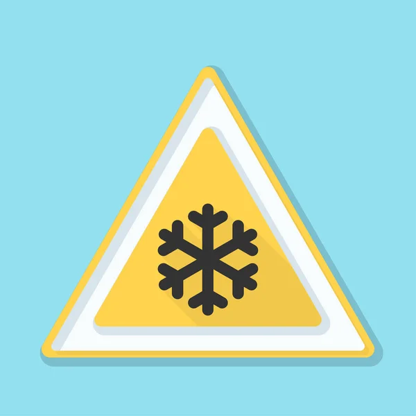 Cold Warning sign — Stock Vector