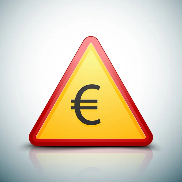 Euro monnaie signe — Image vectorielle