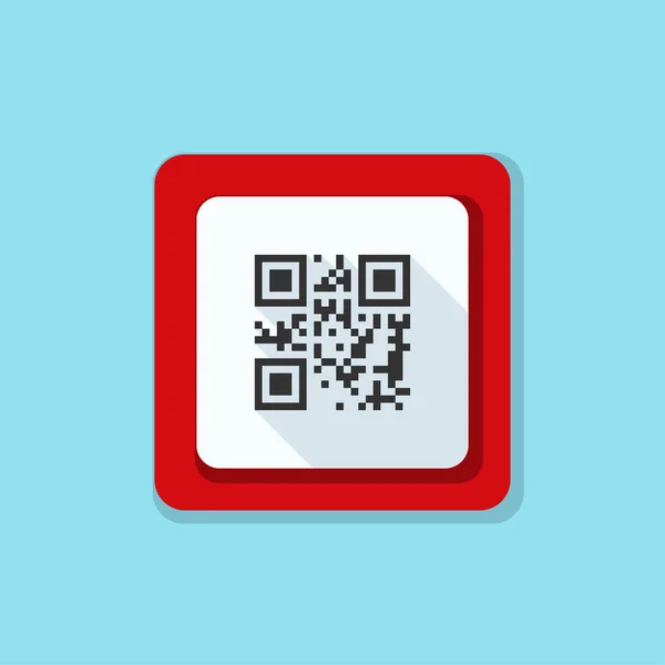 QR code icône de panneau routier — Image vectorielle