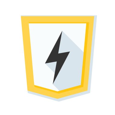 Şimşek işareti ile kalkan