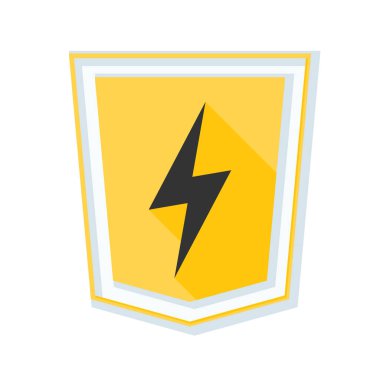 Şimşek işareti ile kalkan