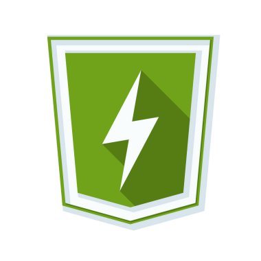 Şimşek işareti ile kalkan