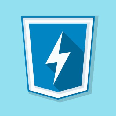 Şimşek işareti ile kalkan