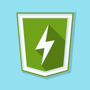 Şimşek işareti ile kalkan