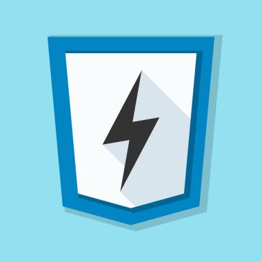 Şimşek işareti ile kalkan