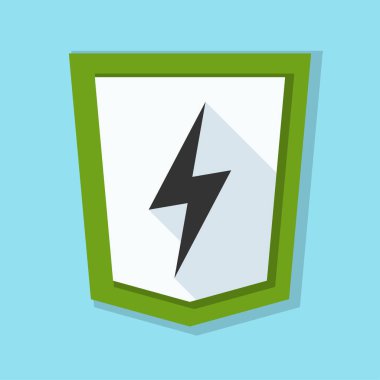 Şimşek işareti ile kalkan