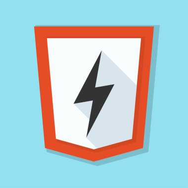 Şimşek işareti ile kalkan