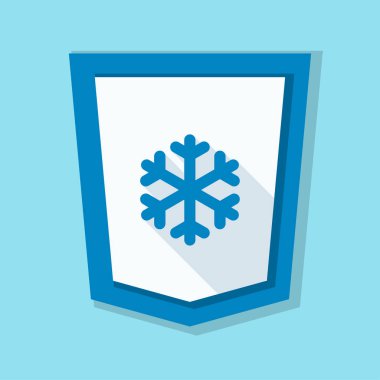 kar tanesi işaretiyle kalkan