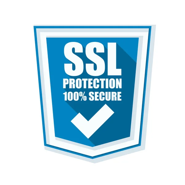 SSL захист щит — стоковий вектор