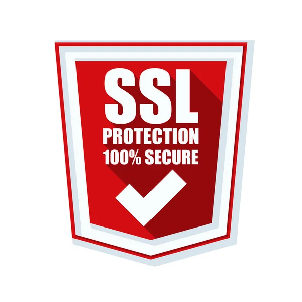 SSL-Schutzschild — Stockvektor