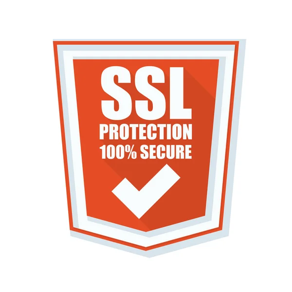 SSL Protection Shield — Stock Vector