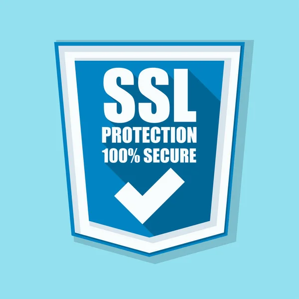 SSL захист щит — стоковий вектор