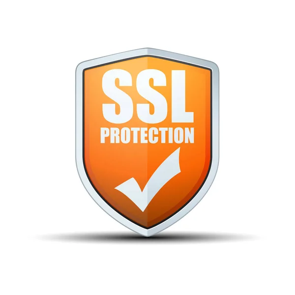 Bouclier de protection SSL — Image vectorielle