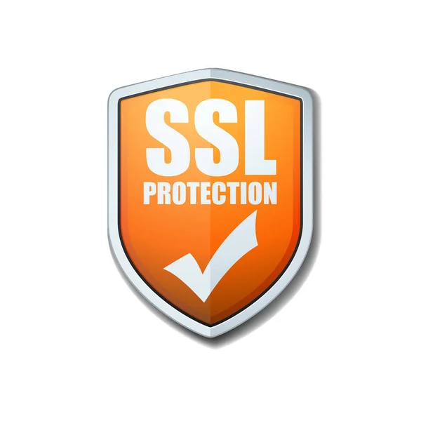 SSL Protection Shield — Stock Vector