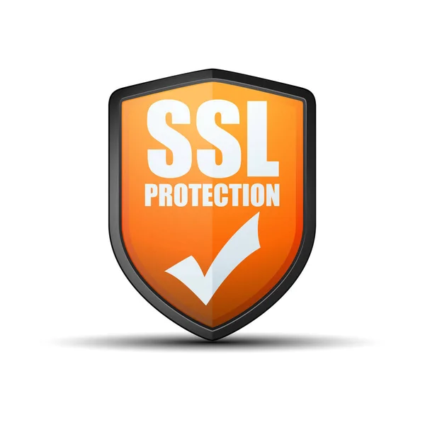 Bouclier de protection SSL — Image vectorielle