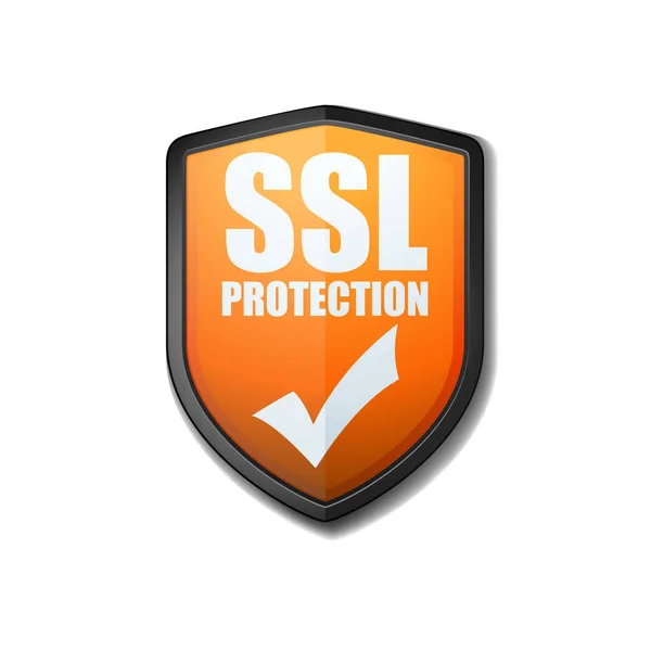 SSL Protection Shield — Stock Vector