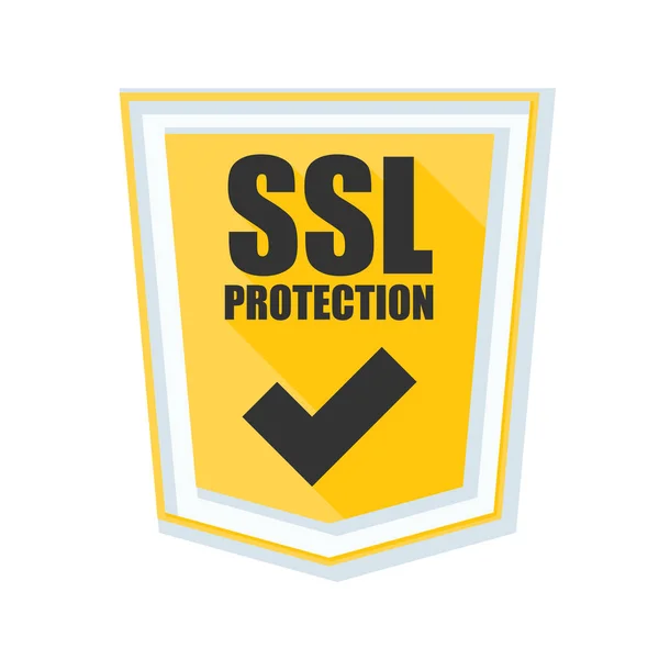 Bouclier de protection SSL — Image vectorielle