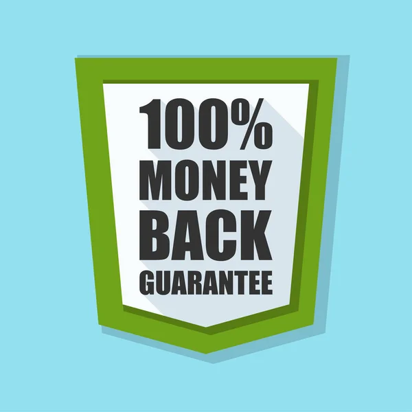 Money back guarantee shield — Stock Vector